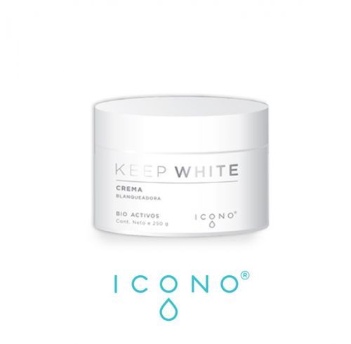 Icono crema keep white