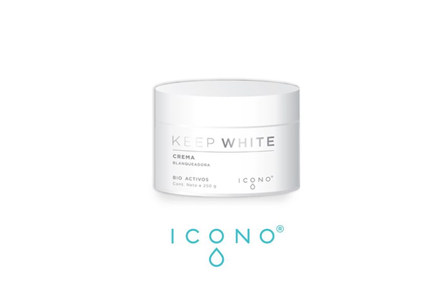 Icono crema keep white